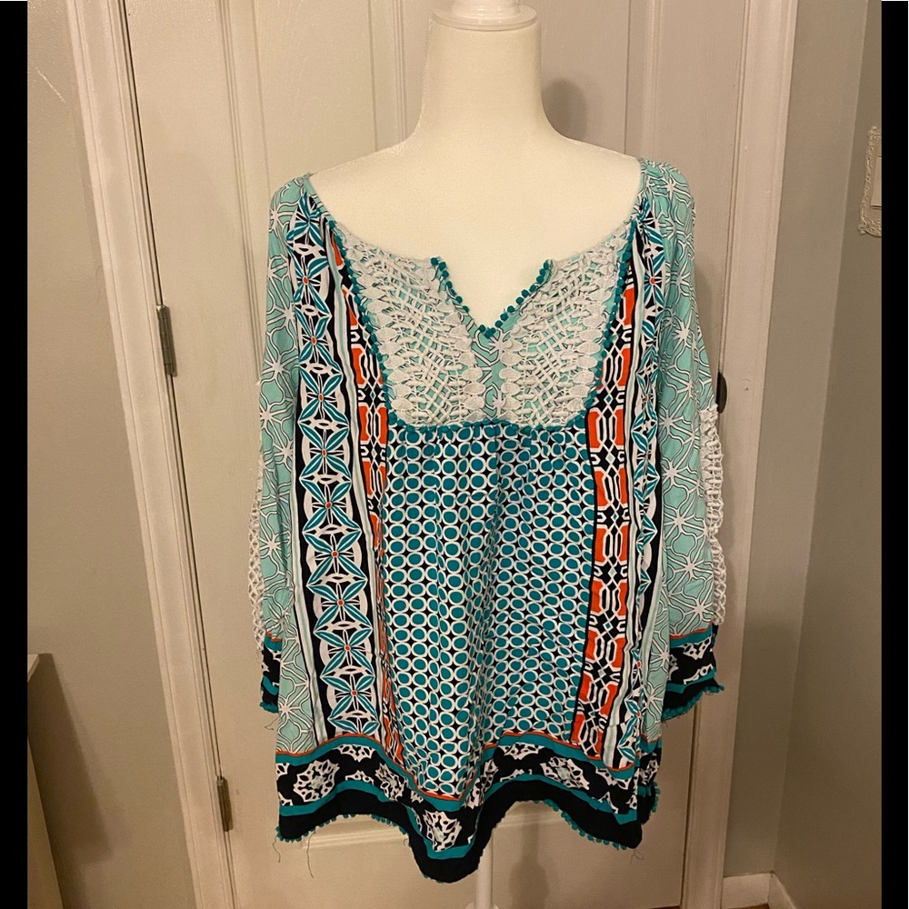 Crown & Ivy Peasant Top